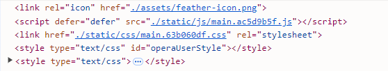 CloudFront-served HTML referencing an older JavaScript bundle